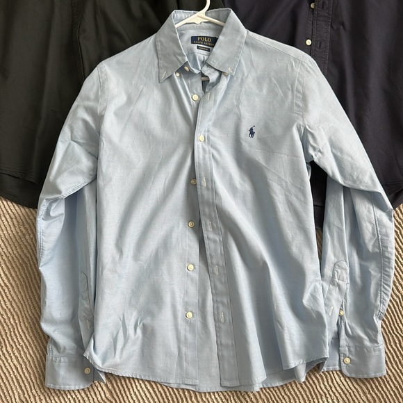 Ralph Lauren Men's Casual Button Down Shirts - Black, Navy, Light Blue - Picture 2 of 5